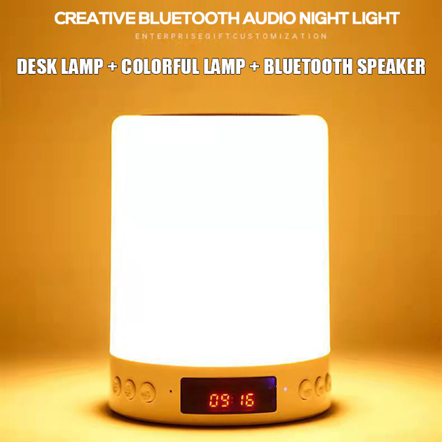 ใหม่แบบพกพาลำโพงไร้สาย Touch Pat Light ที่มีสีสัน LED Night Light