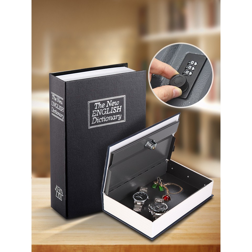🔥ส่งจากไทย🔥 Hot sale ตู้นิรภัยรูปหนังสือ ตู้นิรภัย ตู้เซฟ กล่องใส่เงิน เซฟหนังสือ กล่องแอบเงิน Safe Box Book ราคาถูก ของแท้ 100%