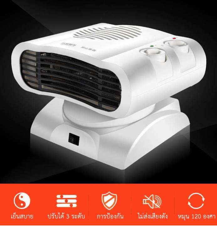 Electric heater เครื่องทำความร้อนไฟฟ้า เครื่องทำความร้อน ฮีตเตอร์ พัดลม โยคะ รุ่น Small สีขาว Shop PJ