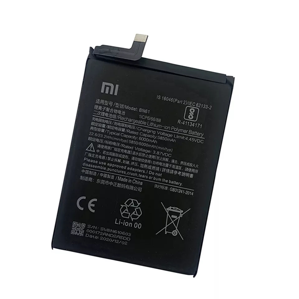 APEXBATT Original BN57 For Xiaomi Poco X3 NFC Replacement Batteries Free Tools I.913321283