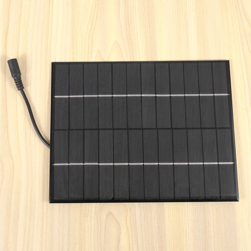 12V 5.2W Mini Solar Panel Polycrystalline Solar Cells Silicon Epoxy Solar DIY Module System Battery Charger + DC output