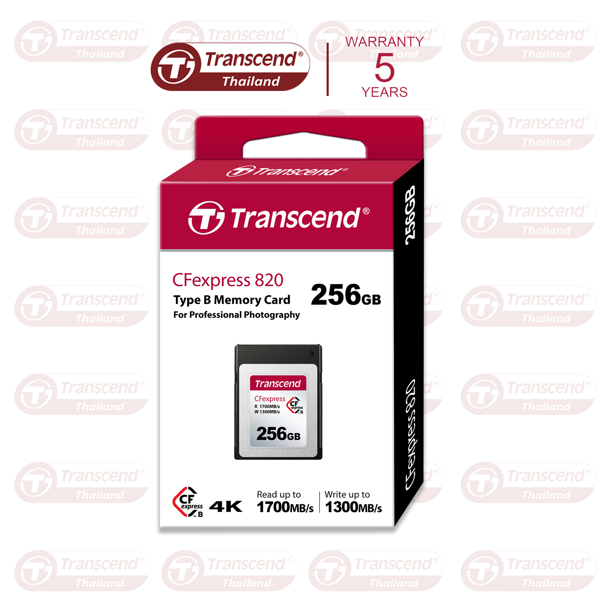 CFexpress 820 Type B memory cards : 256GB/512GB - Transcend รับประกัน 5 ปี- มีใบกำกับภาษี