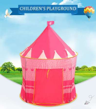 เต็นท์ปราสาทเจ้าหญิง/เจ้าชายสีน้ำเงิน Kids Outdoor Play Tent Foldable House เต๊นท์เด็ก Boy Girl Toys Tents