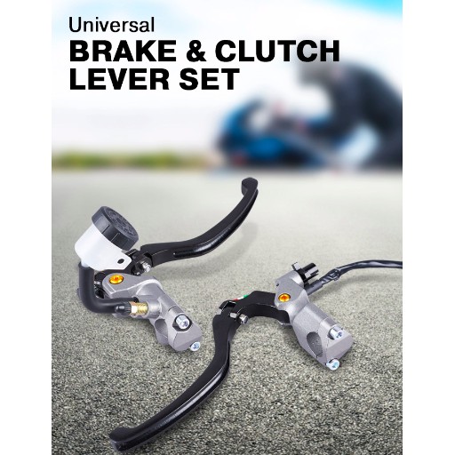 ชุดมือเบรคและคลัตช์รถมอเตอร์ไซค์ Universal Brake & Clutch Lever Set