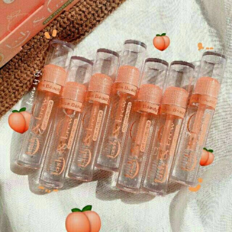 ❈✼☄  🍋พร้อมส่ง🍋มาสคาร่าใส มาสคาร่าพีช ขนตาคิ้วไรผม