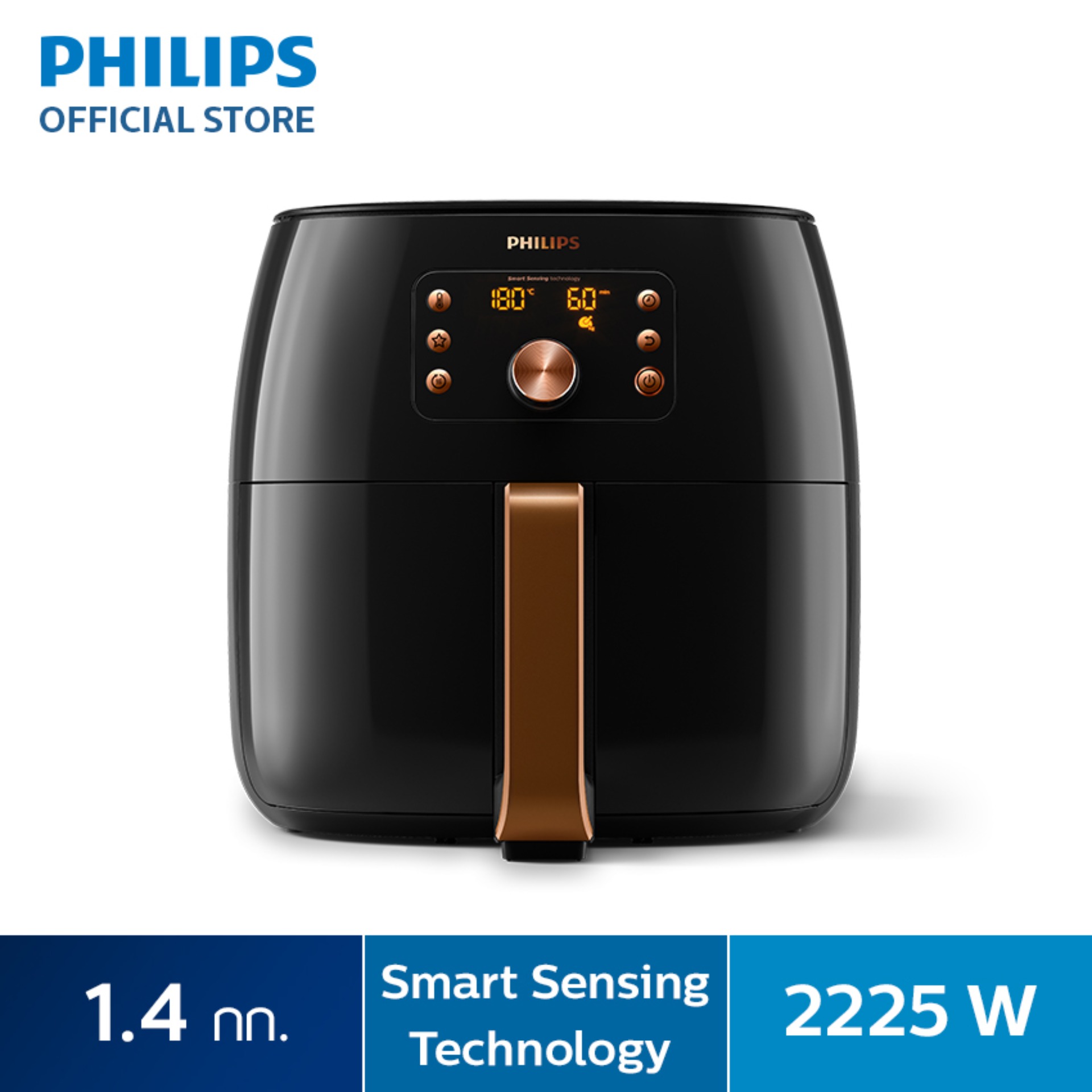 Philips AirFryer XXL Smart Chef หม้อทอดอากาศ หม้อทอดไร้น้ำมัน XXL สมาร์ทเชฟ HD9860/91