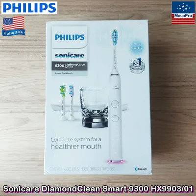 Philips® Sonicare DiamondClean Smart 9300 HX9903-01 ฟิลิปส์ แปรงสีฟันไฟฟ้า หัวแปรงอัจฉริยะ เชื่อมต่อแอปพลิเคชั่นได้