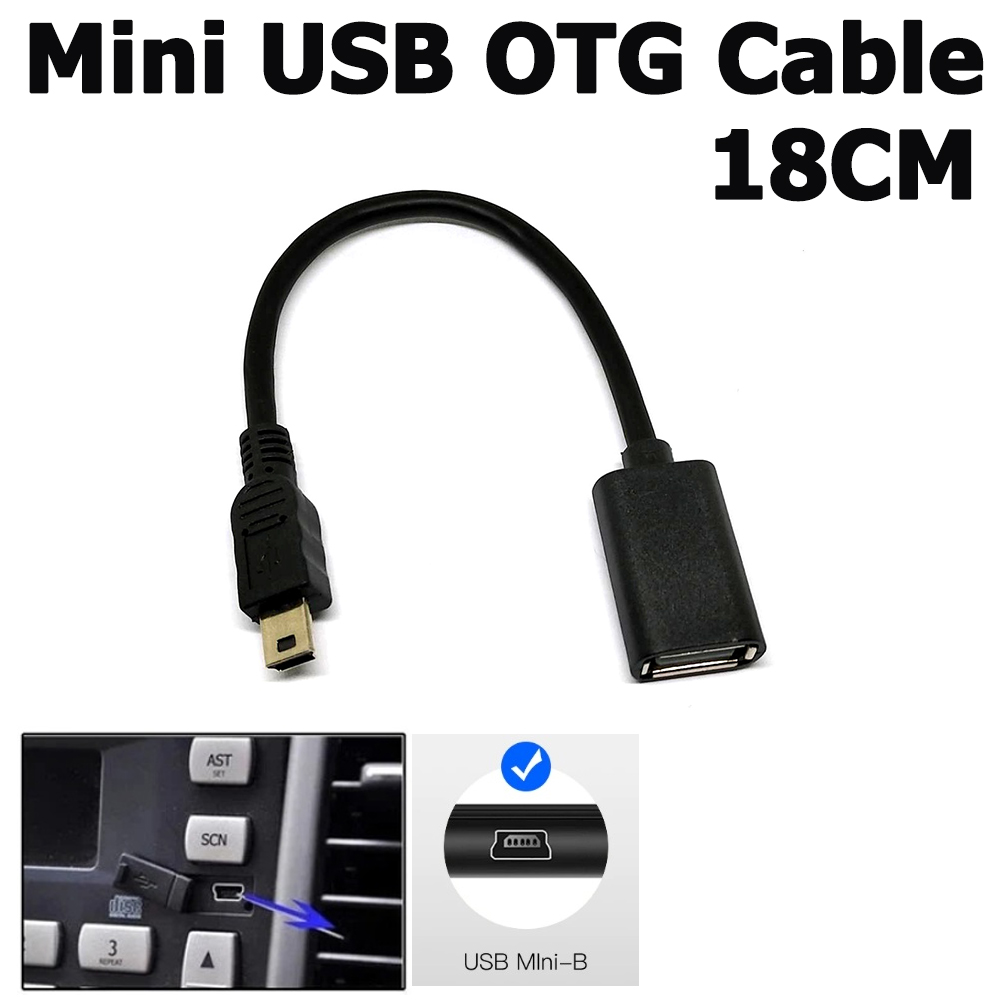 Mini USB OTG Cable Super Speed 5Pin USB MiniB Male to USB 2.0 Female
