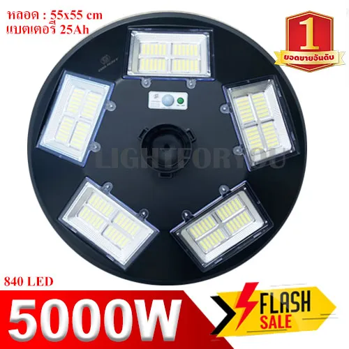 ไฟโซล่าเซลล์ UFO 5000W 2000W 1600W 300W ไฟถนน แสงขาว สว่างสุดๆ โคมไฟถนน UFO Square Light ไฟถนน ไฟโซล่าเซลล์ พลังงานแสงอาทิตย์ โคมไฟถนนหลายทิศทาง