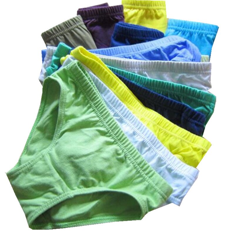 4Pc/Lot Solid Boys Panties Briefs Kids Underwear For 112 Years Srikh ThaiPick