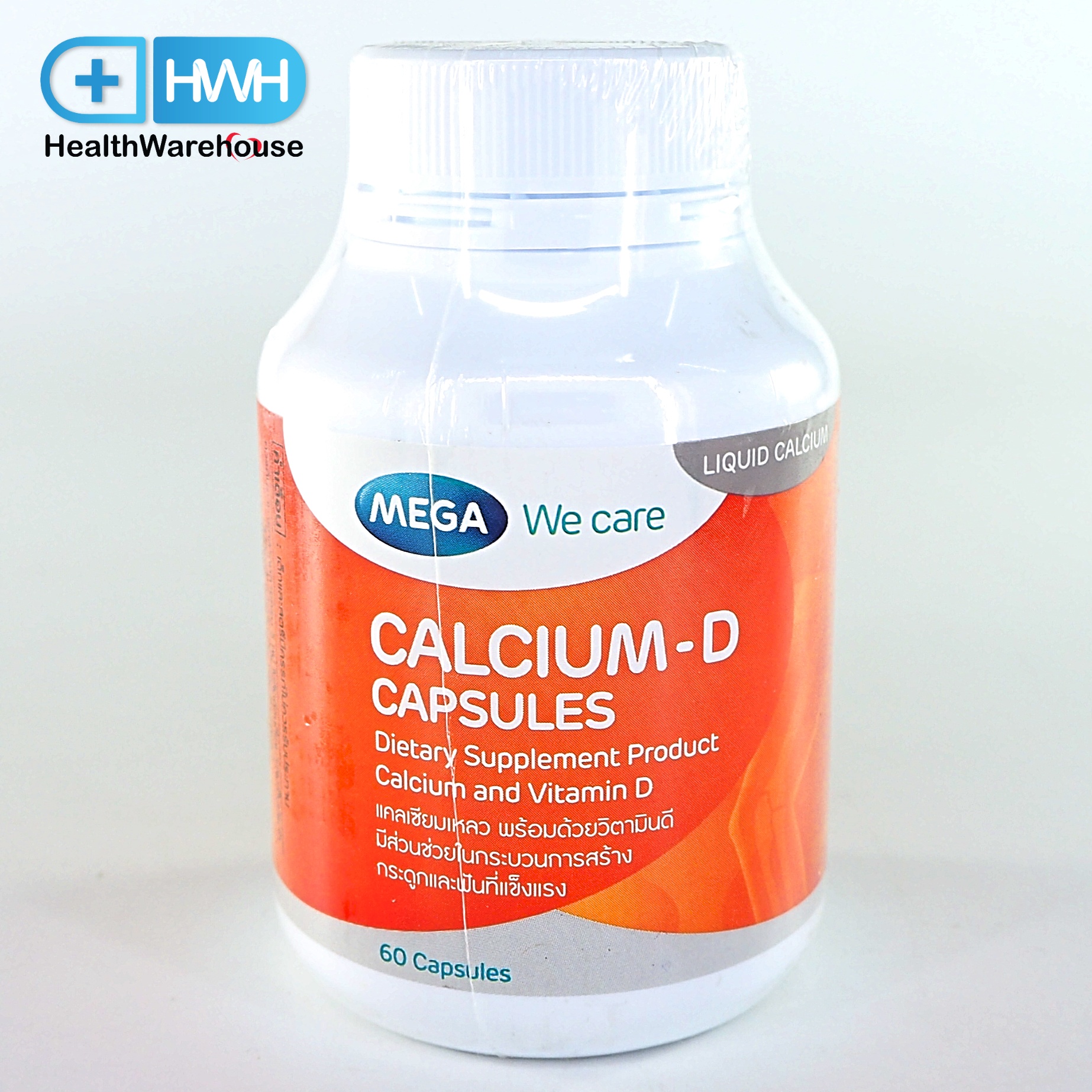 Mega We Care Calcium-D 60 เม็ด