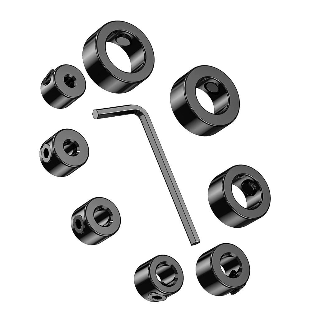 LICHEEING Nút chặn 3-16mm Dụng cụ mũi khoan Trục Vòng giới hạn Cho khoan gỗ Vòng cổ chặn sâu Định vị Mũi khoan gia công gỗ Mũi khoan dừng sâu