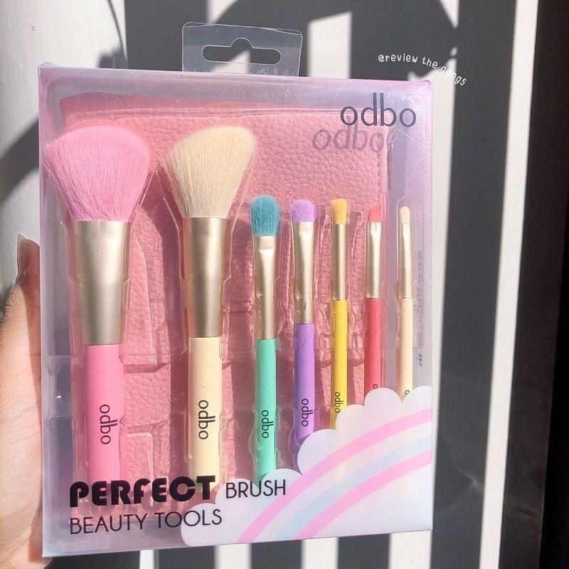 odbo perfect brush beauty tools สีพาสเทล