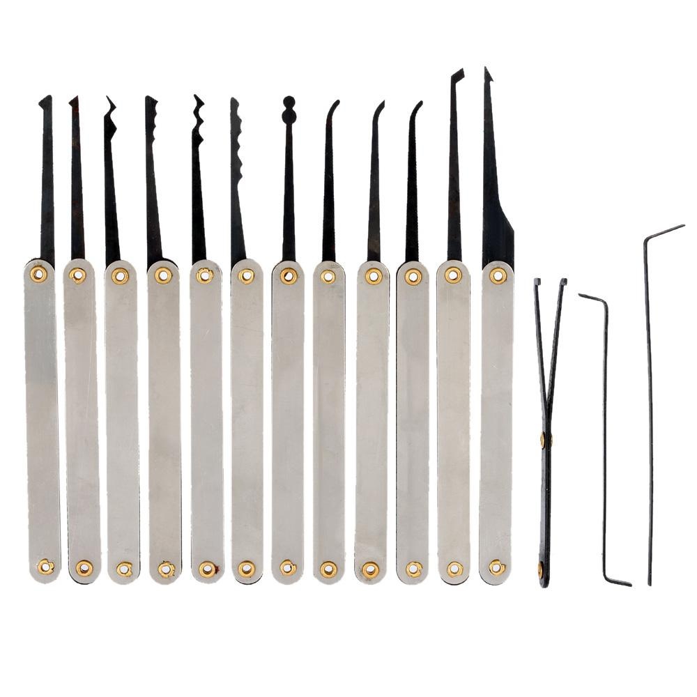 Bộ 15 dụng cụ mở khóa bằng thép không gỉ