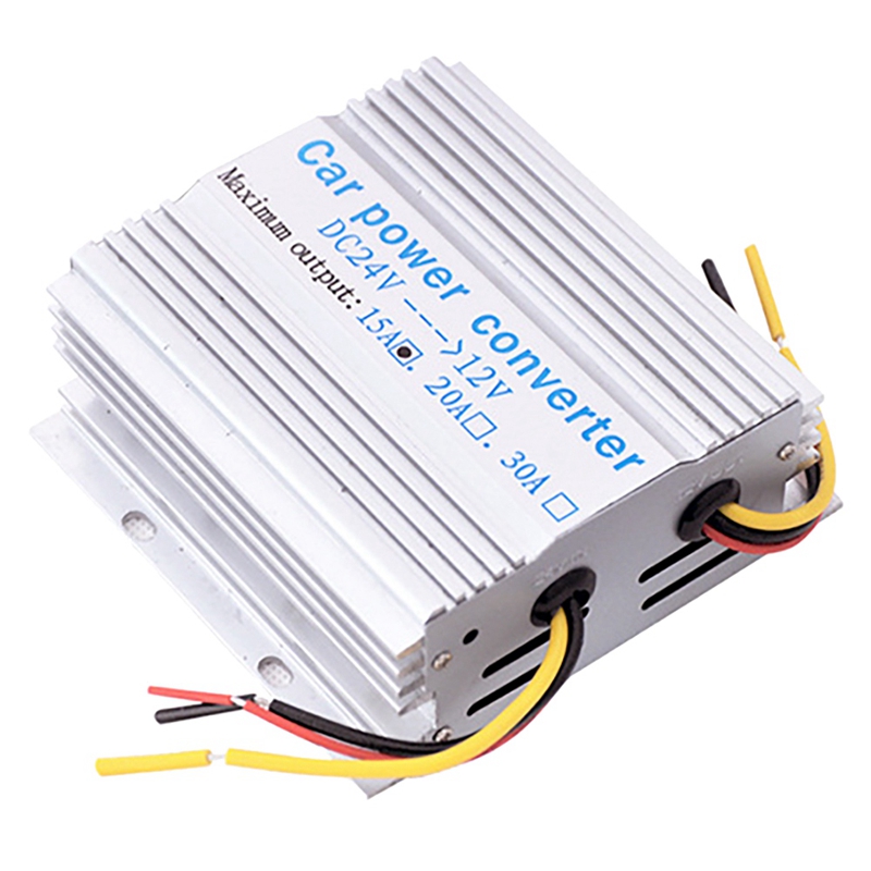 DC DC Converter 24V To 12V 15A Power Buck โมดูลรถขั้นตอนลงแรงดันไฟฟ้าตัวควบคุมตัวลดสำหรับรถสเตอริโอ