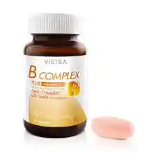 ภาพขนาดย่อของภาพหน้าปกสินค้า( Pack 3 ) VISTRA B-COMPLEX PLUS Minerals - วิสทร้า บี คอมเพล็กซ์ พลัส มิเนอรัล (30 เม็ด) ( แพค 3 ขวด = 90 เม็ด ) จากร้าน VISTRA บน Lazada ภาพที่ 3