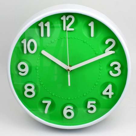 Telecorsa นาฬิกาแขวน ทรงกลมตัวเลขนูน ขนาด 10 นิ้ว Good Well Clock รุ่น Clock-194-05g-Song