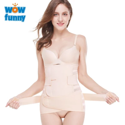 Summer Postpartum New Belly Corset, Breathable Enhanced Body Shaping Corrugated Two-piece Suit