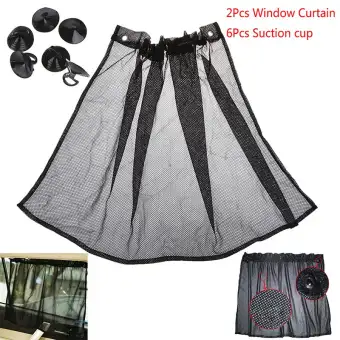 Greenwind Universal 2pcs Car Van Truck Suv Vip Window Curtain Anti