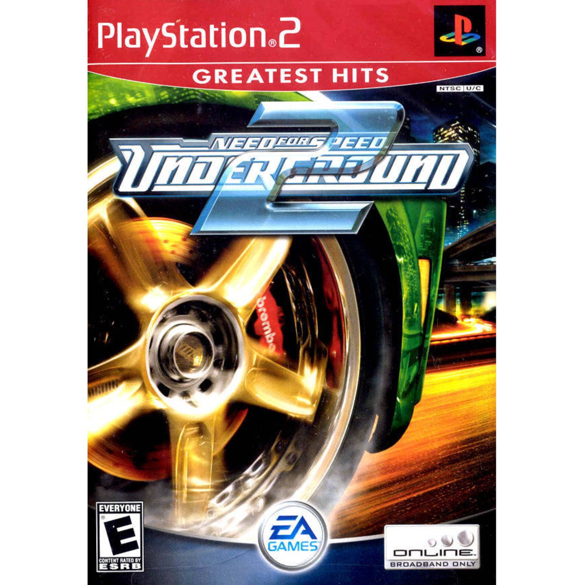 แผ่นเกมส์ [PS2] แผ่น NFS Need for Speed Underground 2 PlayStation2⚡ส่งไว⚡