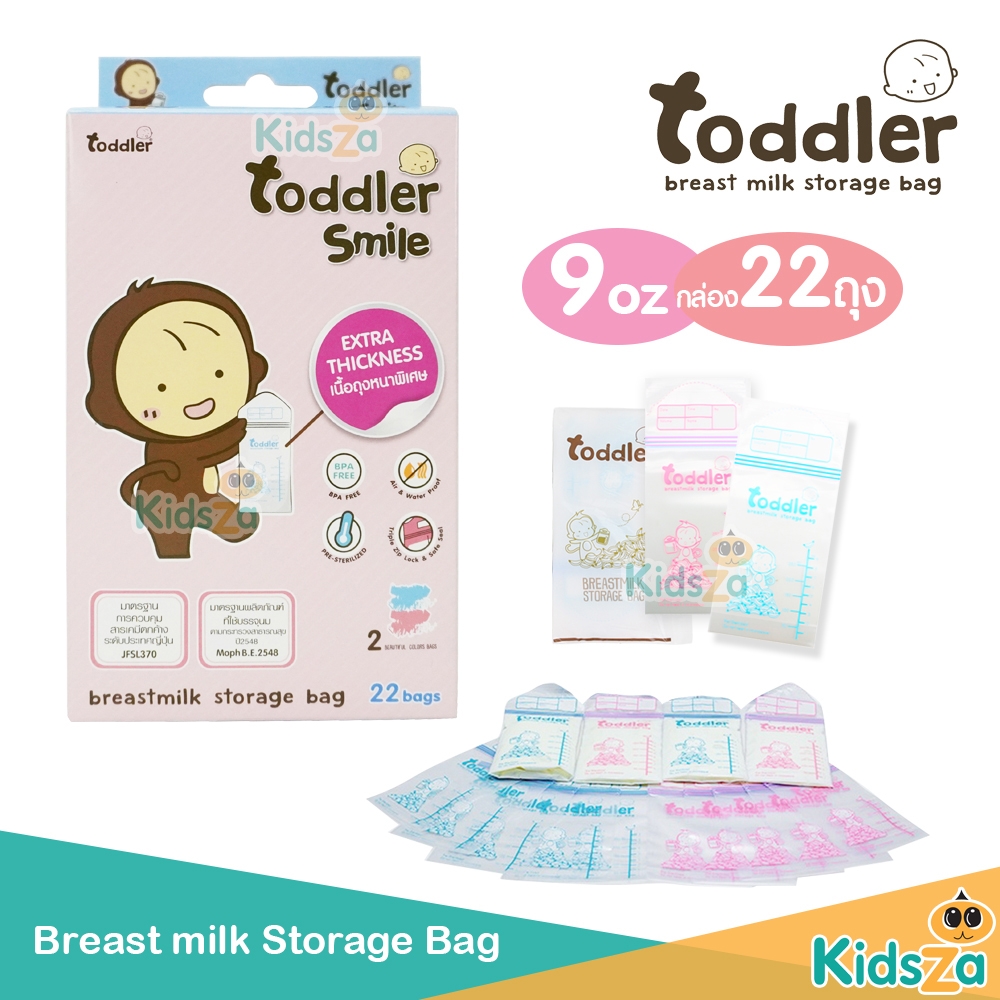 Toddler ท็อตเลอร์ [9oz] [22ถุง] ถุงเก็บน้ำนม Breast Milk Storage Bag