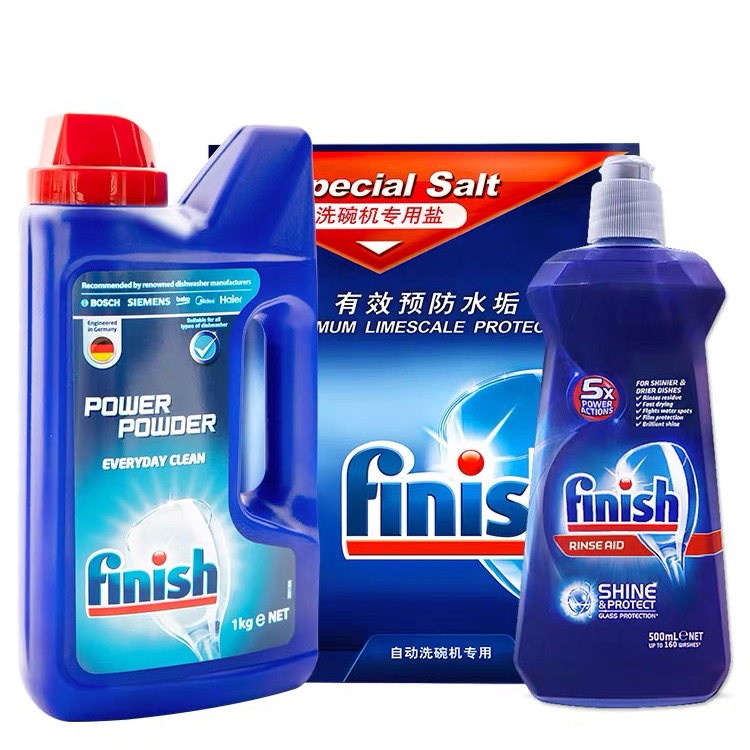 Finish salt 2kg +Finish power powder 1 kg + finish rinse 500 ml