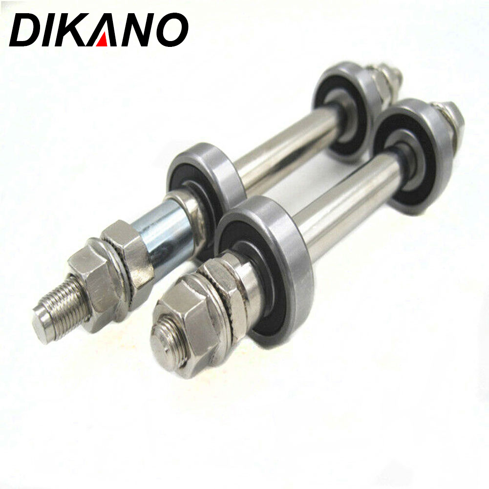 14CM 18CM Bicycle Wheel Hub Axle Front Rear 6000 Bearing Solid Shaft ...