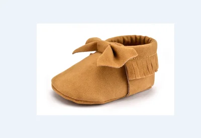 0-18M Baby Tassel Leather Soft Sole Shoes Infant Boy Girl Toddler Crib Moccasin