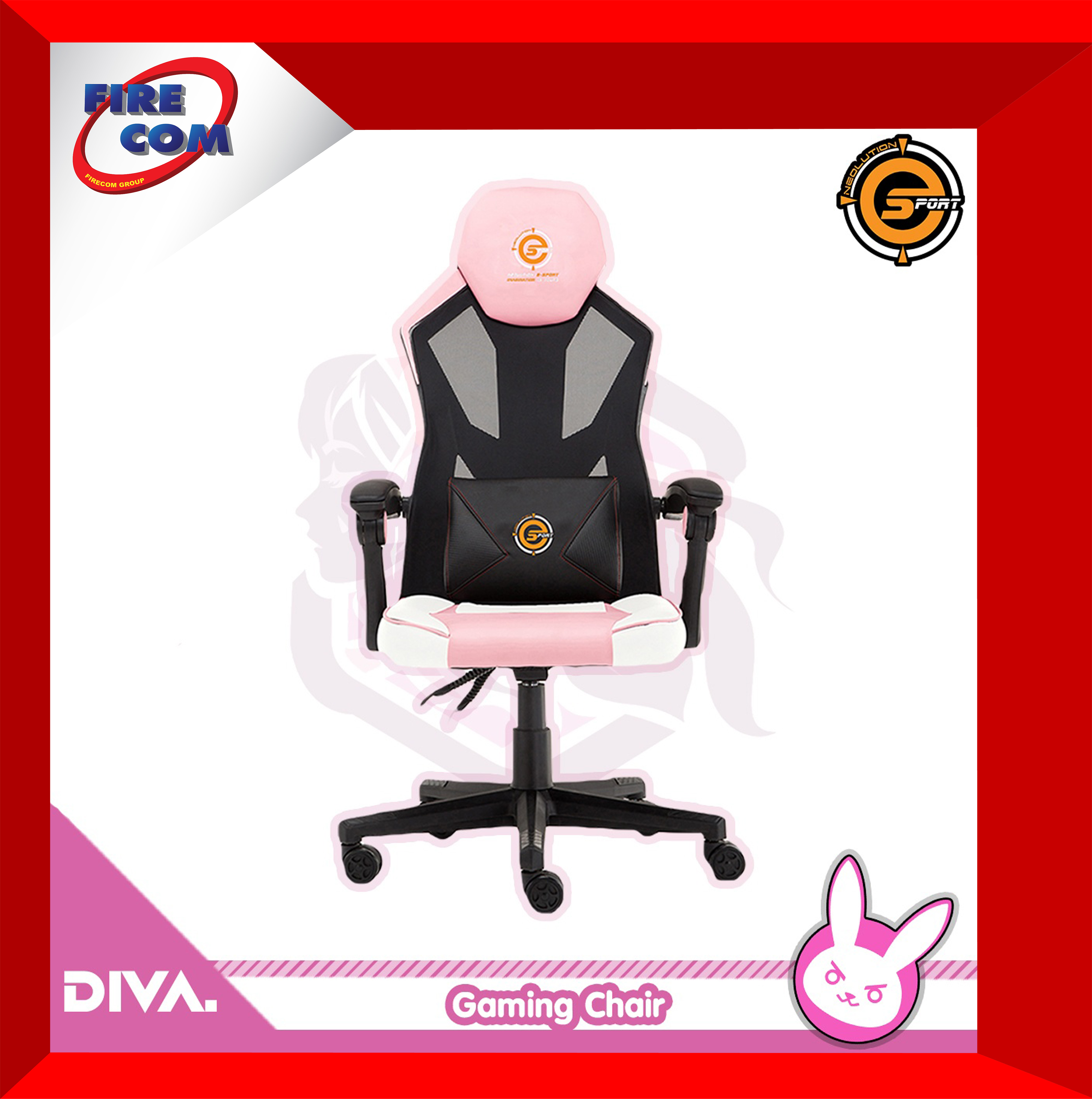 เก้าอี้คอมพิวเตอร์ Neolution Chair Diva Pink E-Sport สามารถออกใบกำกับภาษีได้