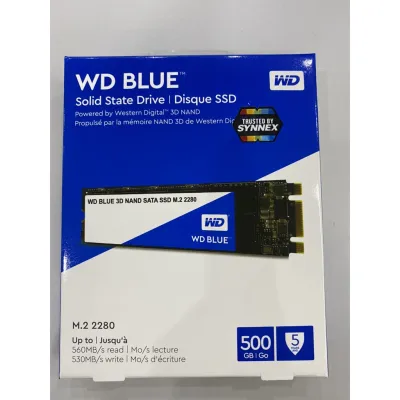 [พร้อมส่ง] 500 GB SSD (เอสเอสดี) WD BLUE 3D NAND SATA M.2 2280 (WDS500G2B0B) มีของพร้อมส่ง