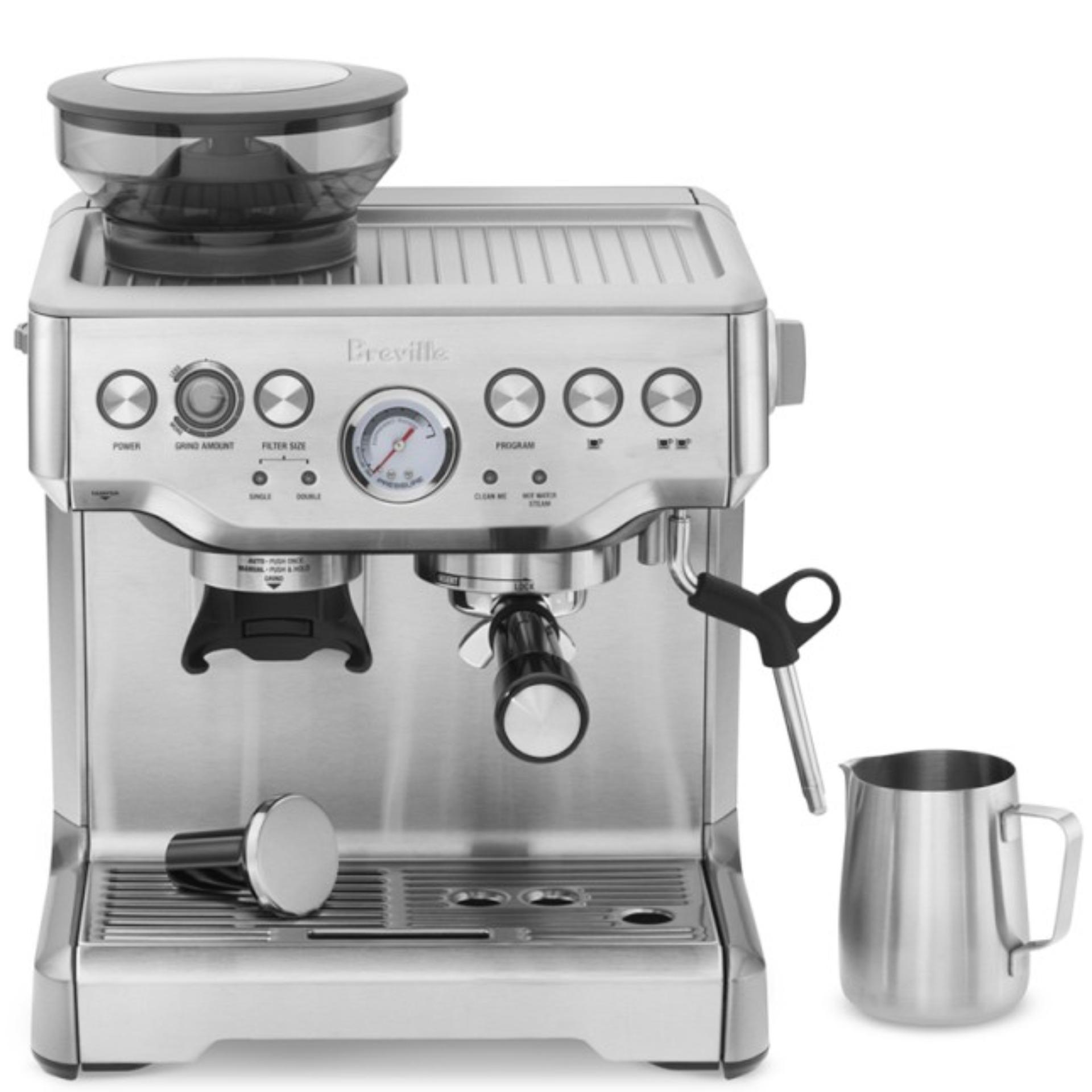 จัดส่งฟรี เครื่องชงกาแฟคุณภาพสูง Breville รุ่น BES870XL บดเมล็ดกาแฟและสกัดน้ำกาแฟได้ในเครื่องเดียว สามารถตั้งระดับน้ำได้ 2 ระดับ
