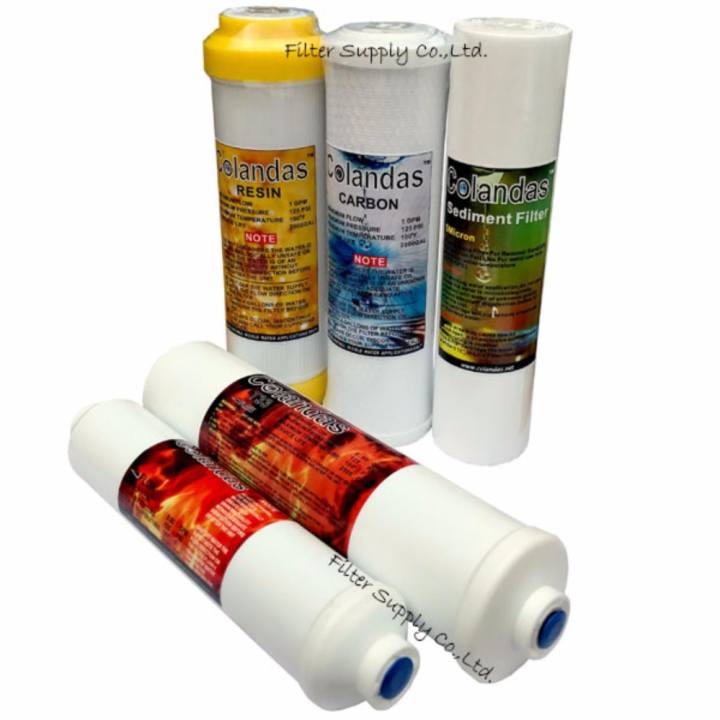 Colandas ไส้กรองน้ำ 5 ขั้นตอนธรรมดา STCO05NRR (แบบมีไส้กรอง Resin)