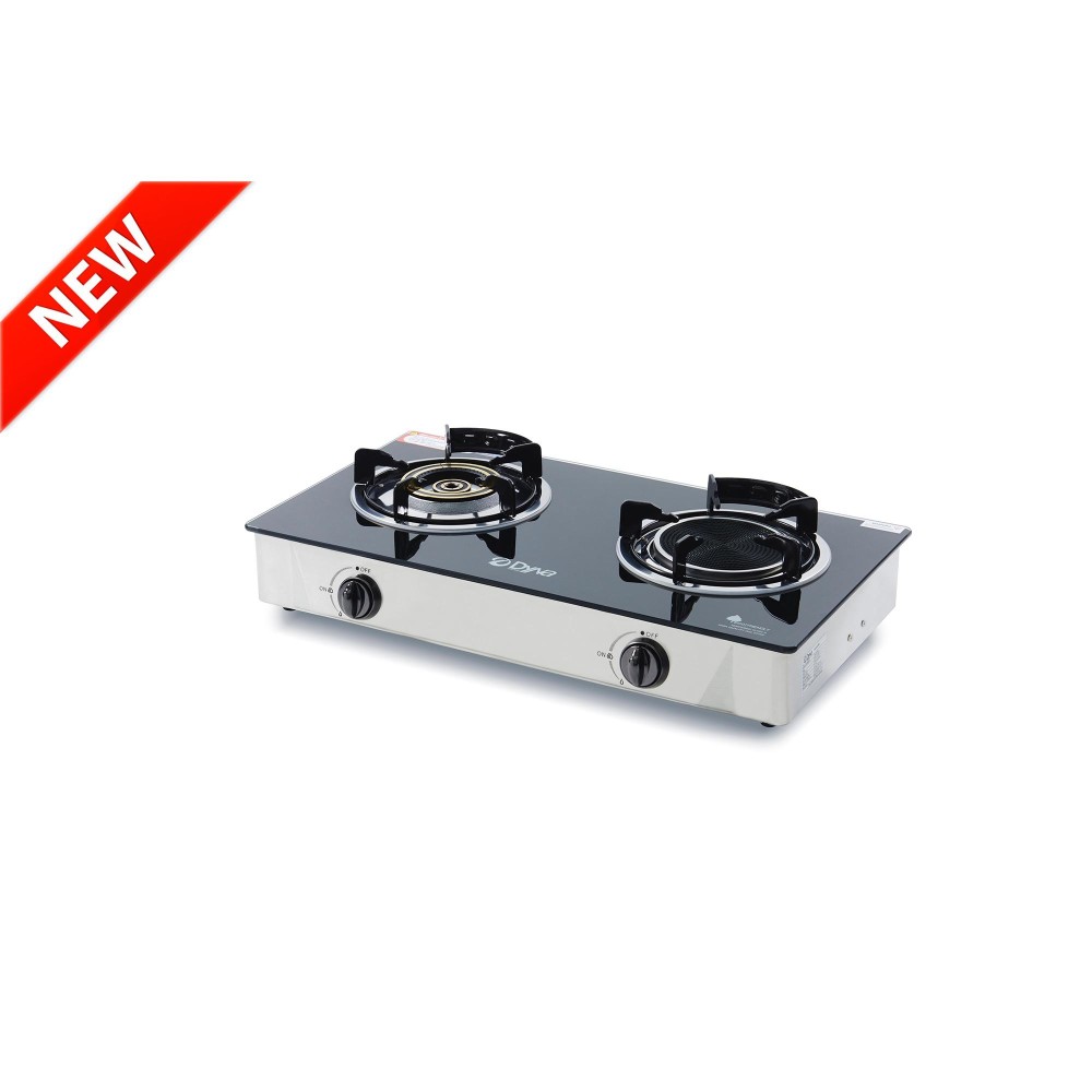 DF-7238-IF เตาแก๊สหน้ากระจกนิรภัยสีดำ แบบตั้งโต๊ะ