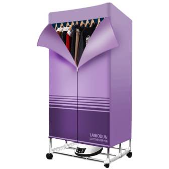 โปรโมชั่น GetZhop  ตู้อบผ้า เครื่องอบผ้าแห้ง Clothes dryer อบผ้าร้อน LOBOTON บรรจุ 15 Kg. (Purple) ดีไหม