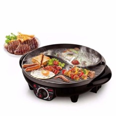 HANABISHI เตาปิ้งย่างและชาบู BBQ-01S (สีดำ) 