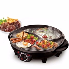 HANABISHI เตาปิ้งย่างและชาบู BBQ-01S สีดำ