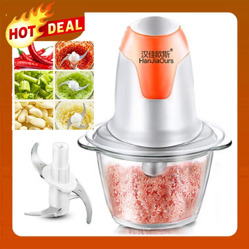 HOT DEAL Electric Meat Grinder เครื่องบดไฟฟ้า บดเนื้อ บดผักผลไม้ อเนกประสงค์ 1.2L/110W