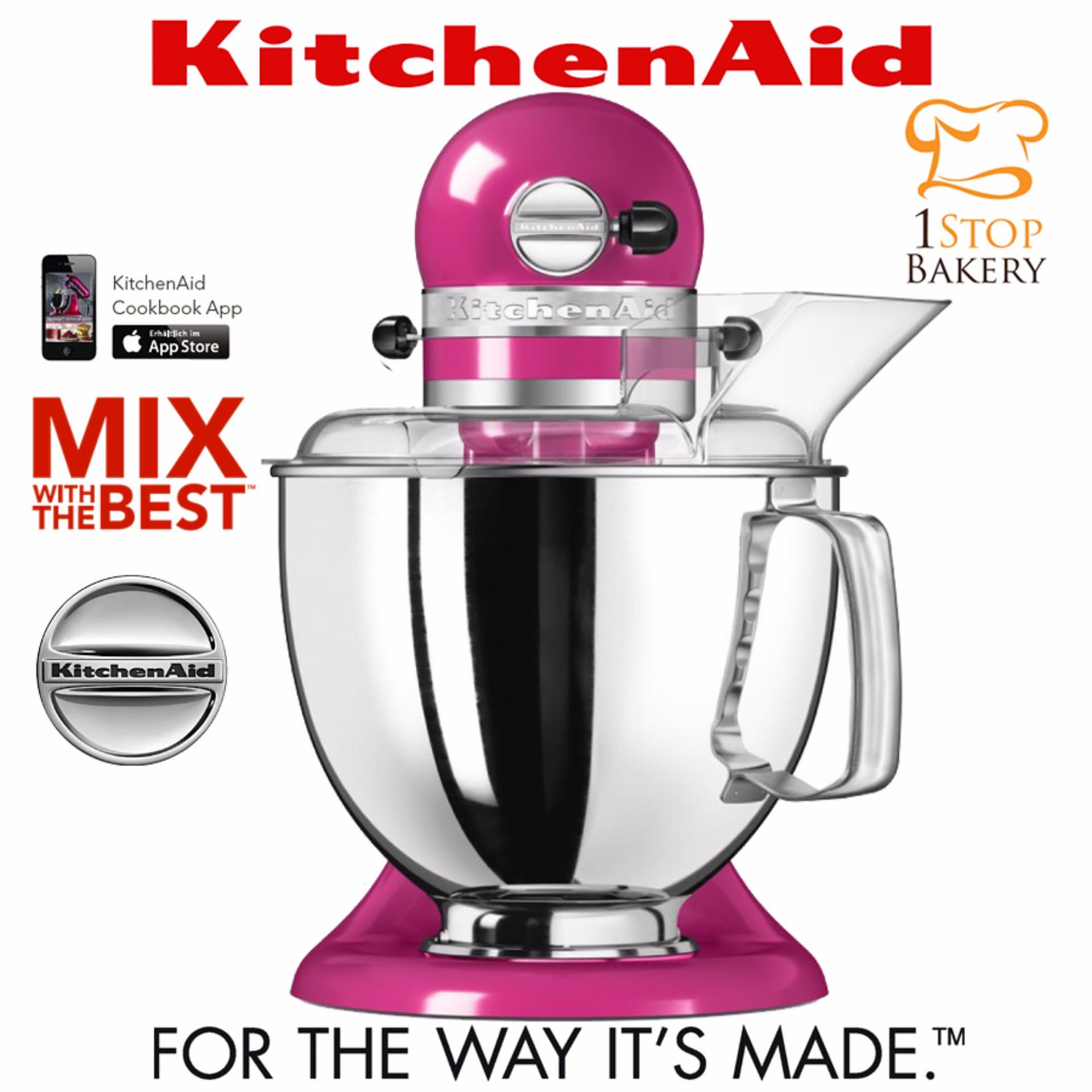 เครื่องผสมอาหารแบบยกหัว KitchenAid Artisan 5 Quart Tilt-Head Stand Mixer 4.8 Lt. Cranberry