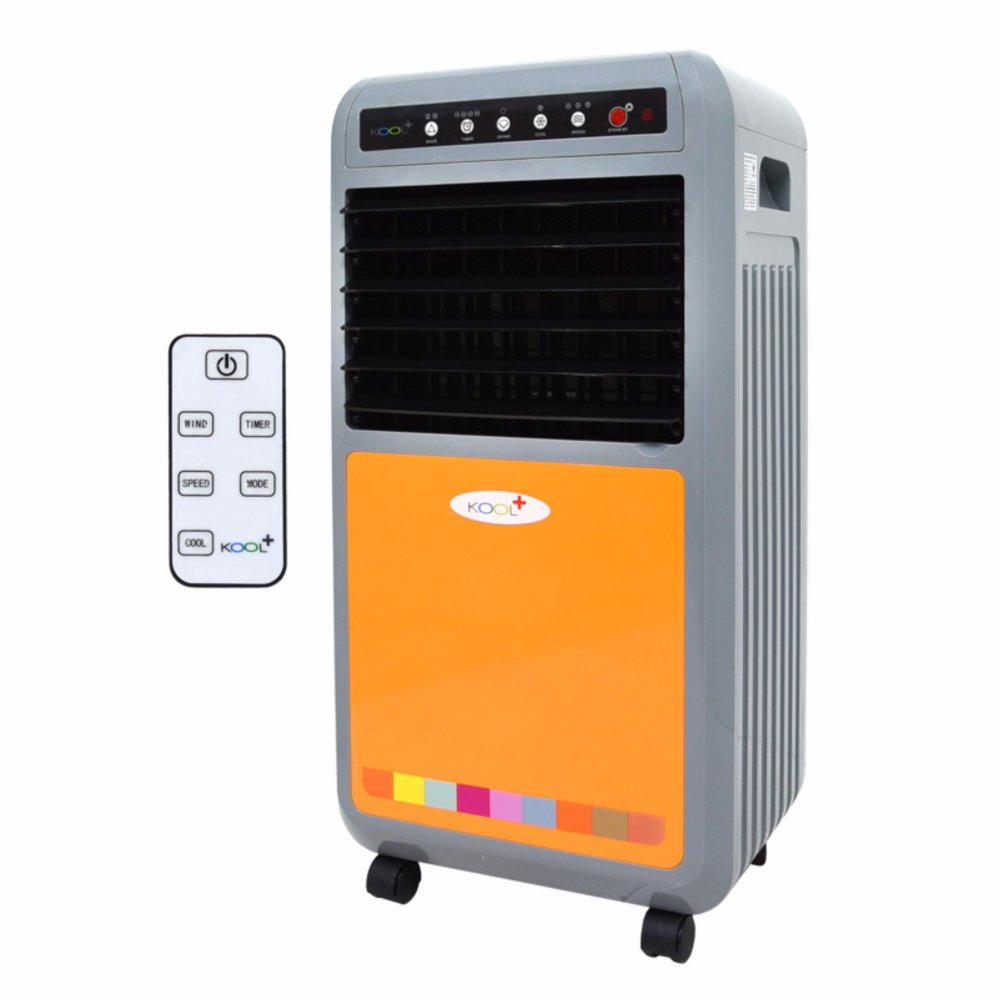 KOOL+ พัดลมไอเย็น รุ่น AH-653 ทูโทน (สีเทา/ส้ม)
