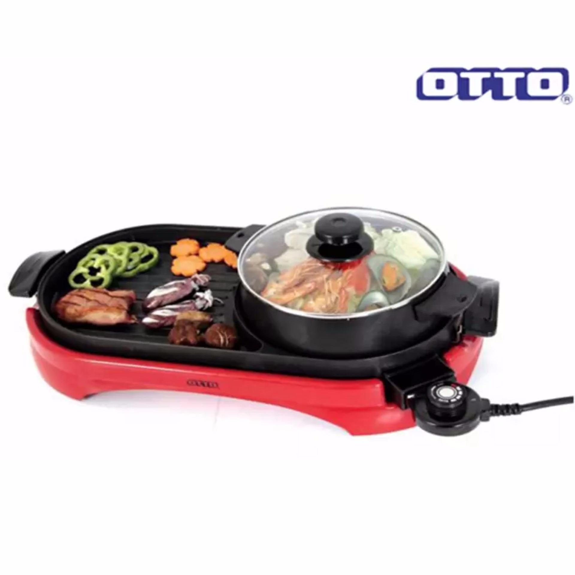 Otto [PCM] หม้อสุกี้บาร์บีคิว เตาปิ้งย่างบาร์บีคิว ความจุ 2 ลิตร รุ่น PG-165