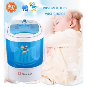 รีวิว Qniglo เครื่องซักผ้ามินิ Mini Washing Machine - สีน้ำเงิน 4 KG พันทิป