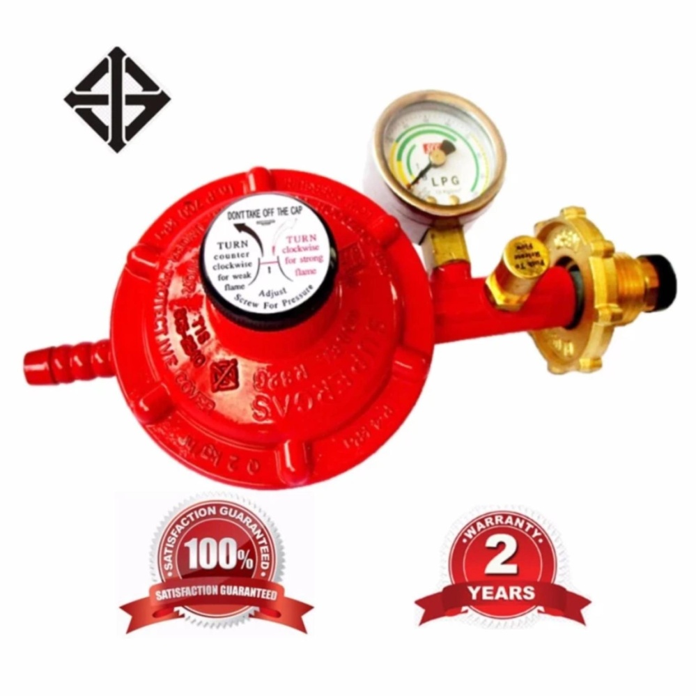 SCG หัวปรับแก๊สแรงดันต่ำ พร้อมชุดเซฟตี้และเกจวัด รุ่น R326SP