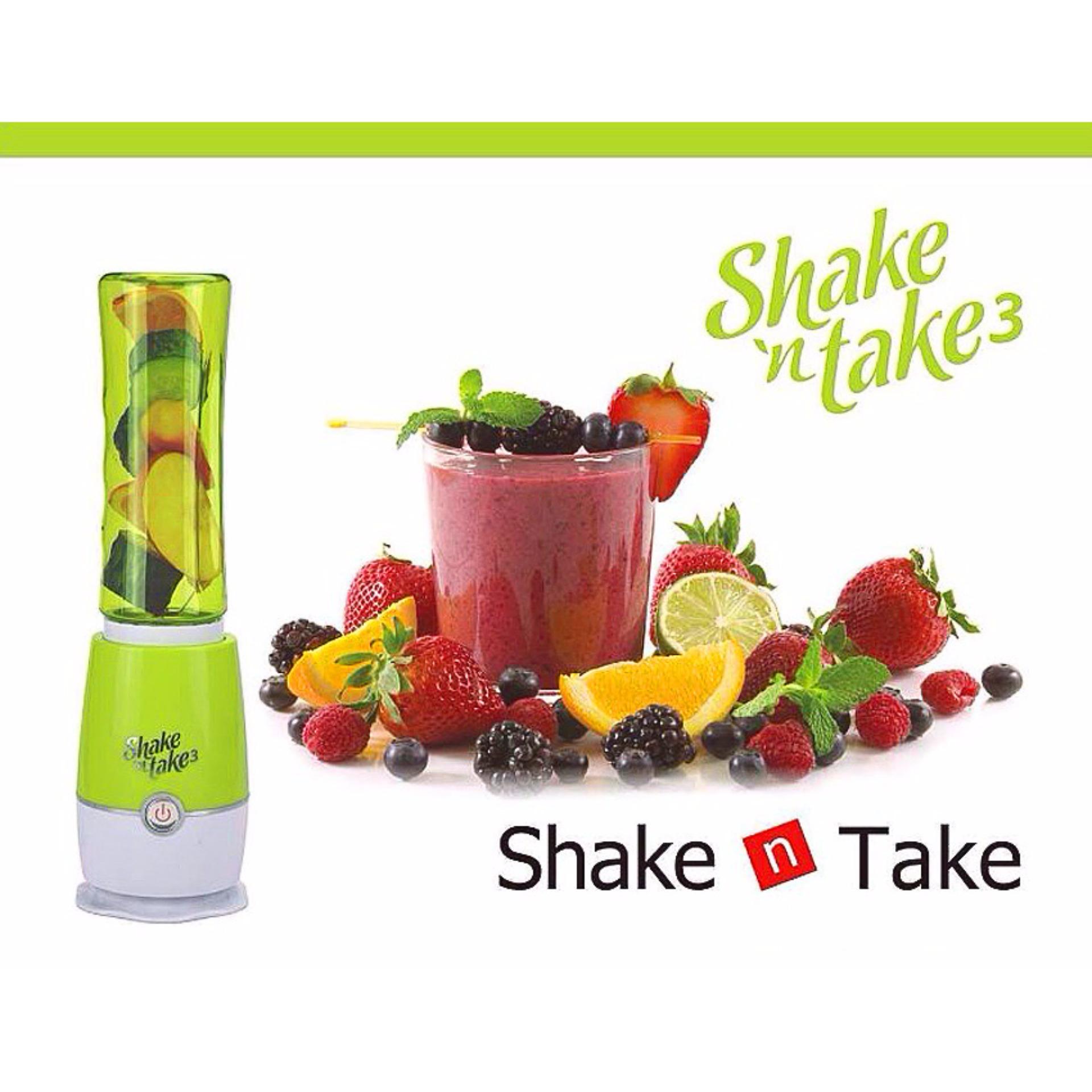 ดูภาพ เครื่องปั่นน้ำผลไม้พร้อมดื่มแบบพกพาได้ Shake 'n Take รุ่น SnT3( สีเขียว) เพิ่มเติม เครื่องปั่นน้ำผลไม้พร้อมดื่มแบบพกพาได้ Shake 'n Take รุ่น SnT3( สีเขียว)