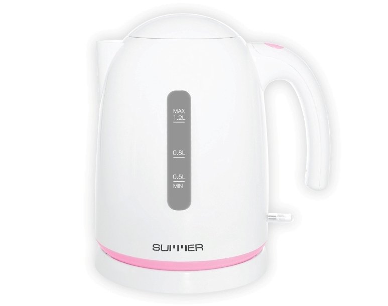 Summer กาต้มน้ำไฟฟ้า ขนาด 1.2 ลิตร รุ่น SU0473 (สีชมพู) Summer กาต้มน้ำไฟฟ้า ขนาด 1.2 ลิตร รุ่น SU0473 (สีชมพู)