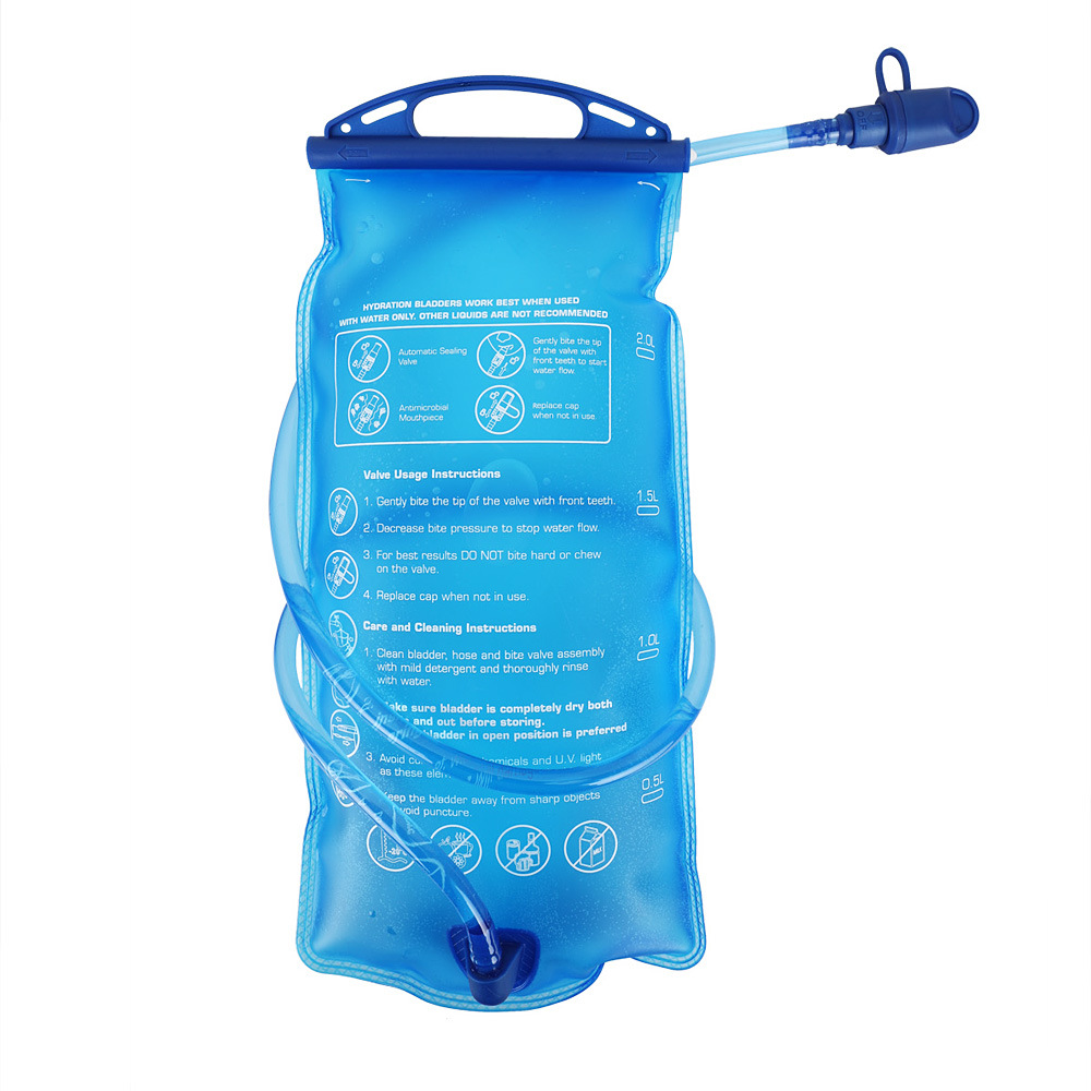 ถุงใส่น้ำ ถุงน้ำ ถุงน้ำดื่ม ใส่กระเป๋าวิ่ง ขนาด2ลิตร แบบพกพา TPU กีฬาพับได้กระบอกน้ำกระเป๋าสำหรับ