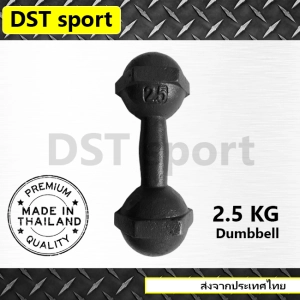สินค้า ดัมเบลเหล็ก DST sport (ขนาด 2.5 kg.) ดัมเบลลูกตุ้ม เหล็กยกน้ำหนัก แท่งเหล็กยกน้ำหนัก อุปกรณ์ออกกำลังกาย
