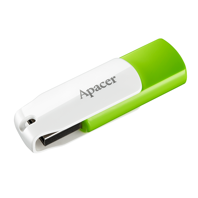 APACER USB 2.0 Flash drive AH335 32GB (แฟลชไดร์ฟ ความจุ 32GB ยี่ห้อ APACER  รุ่น  AH335 สีขาว/เขียว)