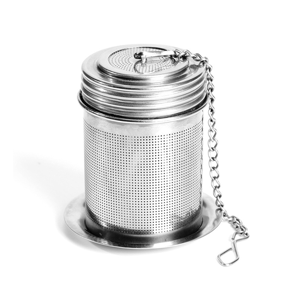 MOREY for Loose Leaf Tea Spices Extra Fine Mesh Threaded Connection Tea Ball with Extended Chain Tea Infuser Filter Tea Strainer Cooking Infuser