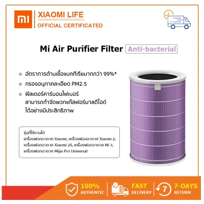 Xiaomi Mi Purifier Filter (Antibacterial) ไส้กรองเครื่องฟอกอากาศ Suitable for 2S /2C/3H/3C/pro