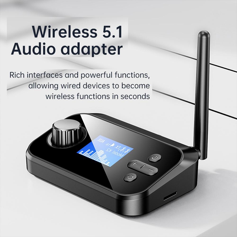 Bluetooth 5 1 audio receiver transmitter 2 in 1 fiber coaxial wireless